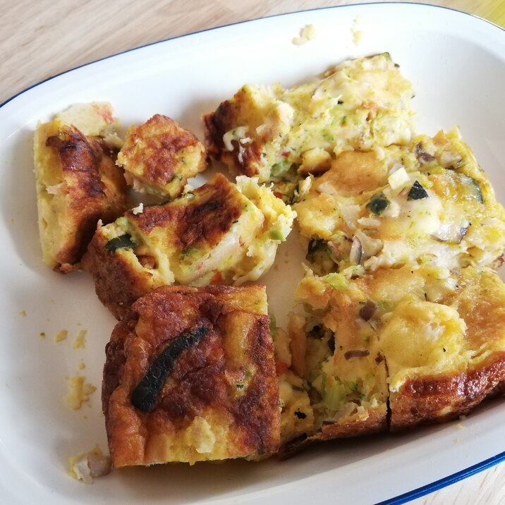 かぼちゃの煮物リメイク☆卵焼き器で簡単キッシュ